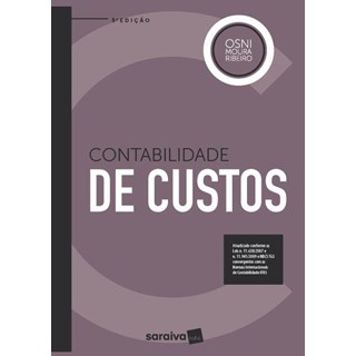Livro - Contabilidade De Custos - Ribeiro - Saraiva
