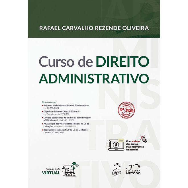 Livro - Curso de Direito Administrativo - Oliveira