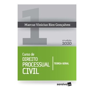 Livro - Curso de Direito Processual Civil Vol 1 - 17ª edição de 2020 - Gonçalves 17º edição