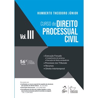 Livro - Curso de Direito Processual Civil: Vol. 3 - Theodoro Junior