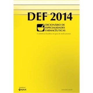 Livro - DEF 2014 - Dicionario de Especialidade - EDIÇÃO ANTIGA ***