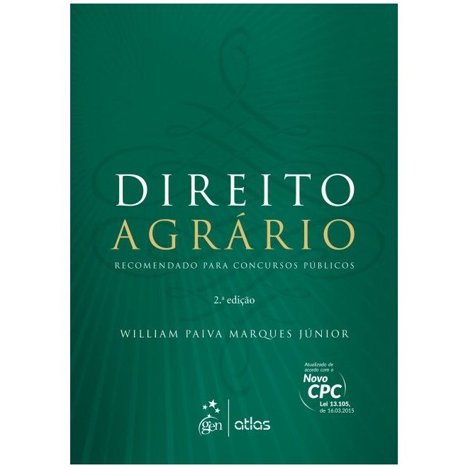 Livro - Direito Agrario: Recomendado para Concursos Publicos - Marques Junior