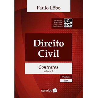 Livro - Direito Civil: Contratos - Vol. 3 - Lobo