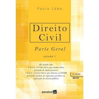 Livro - Direito Civil - Parte Geral - Vol. 1 - Paulo Luiz Neto Lobo
