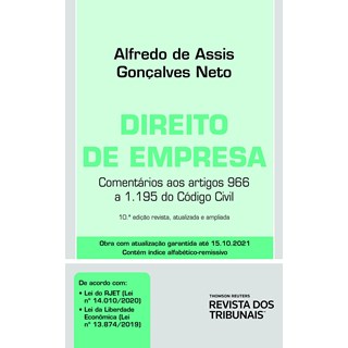 Livro - Direito de Empresa: Comentarios Aos Artigos 966 a 1.195 do Codigo Civil - Goncalves Neto