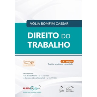 Livro - Direito do Trabalho - Cassar Livro - Direito do Trabalho - Cassar