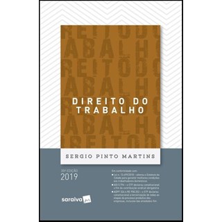Livro - DIREITO DO TRABALHO - MARTINS