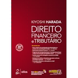 Livro Direito Financeiro e Tributário - Harada - Atlas Livro Direito Financeiro e Tributário - Harada - Atlas