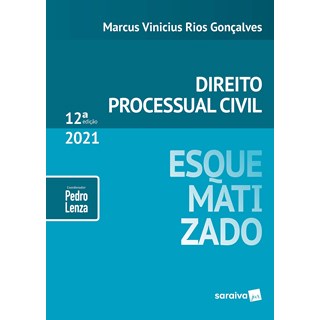 Livro - Direito Processual Civil Esquematizado - 12ed/20 - Goncalves