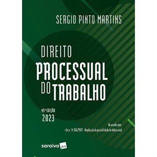 Livro - Direito Processual do Trabalho - Martins