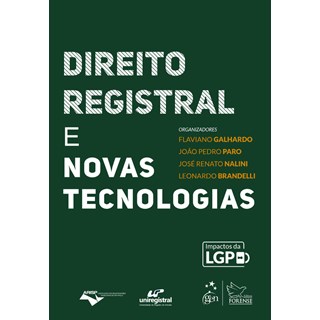 Livro Direito Registral e Novas Tecnologias - Galhardo - Forense