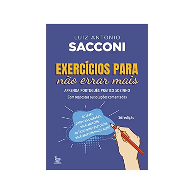 Livro - Exercicios para Nao Errar Mais: Aprenda Portugues Pratico Sozinho - Sacconi