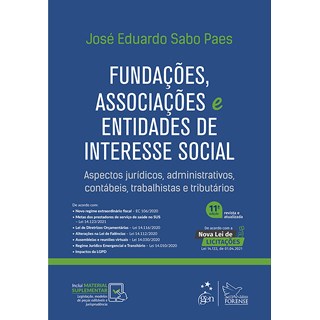 Livro Fundações, Associações e Entidades de Interesse Social - Paes - Forense