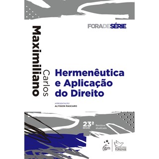 Livro - Hermeneutica e Aplicacao do Direito - Maximiliano