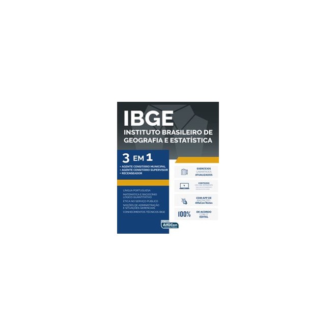 Livro - Ibge - 3 em 1 - Edital 2021 - 