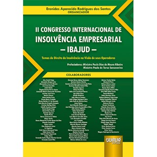Livro - Ii Congresso Internacional de Insolvencia Empresarial - Ibajud - - Santos