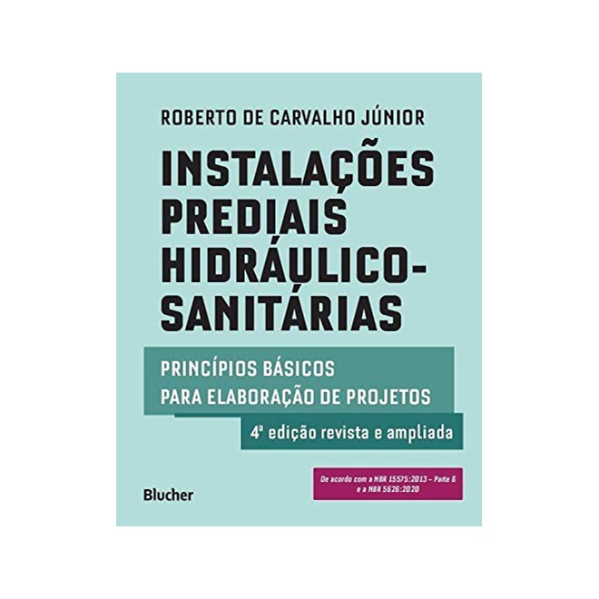 Livro - Instalacoes Pred. Hidraulico-sanitarias - 04ed/20 - Carvalho Junior
