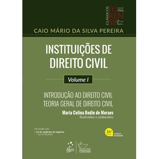 Livro Instituições de Direito Civil Vol I - Introdução ao Direito Civil - Teoria Geral do Direito Civil - Pereira - Forense