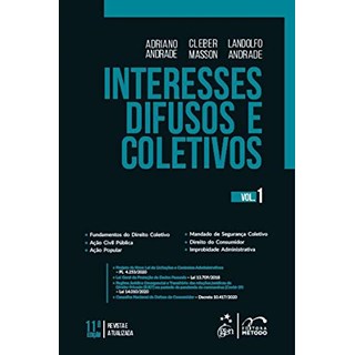 Livro Interesses Difusos e Coletivos - Vol. 1 - Andrade - Método