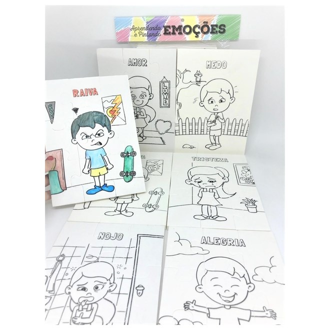 Livro - Kit Quebra Cabeca Das Emocoes -