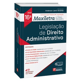 Livro Legislação de Direito Administrativo 16ª Edição - Abrahão - Rideel
