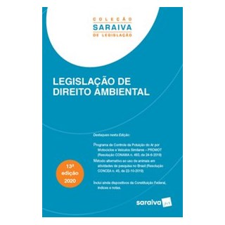 Livro - Legislação de Direito Ambiental – 13.ª Edição -2020 - EDITORA SARAIVA 13º edição