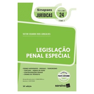 Livro - Legislacao Penal Especial - Vol. 24 - Tomo I - Goncalves