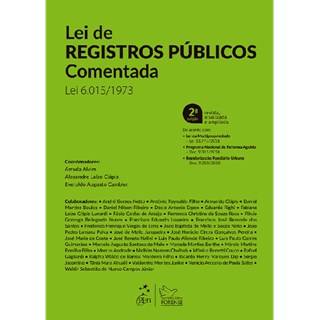 Livro - Lei de Registros Públicos Comentada - Alvim