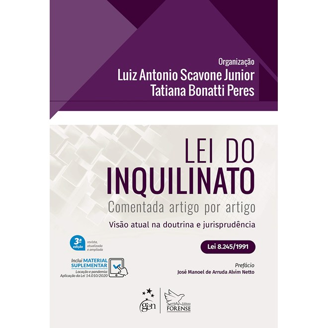 Livro - Lei do Inquilinato - 03ed/20 - Scavone Junior/peres