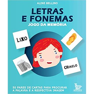 Livro - Letras e Fonemas: Jogo da Memoria - Bellino