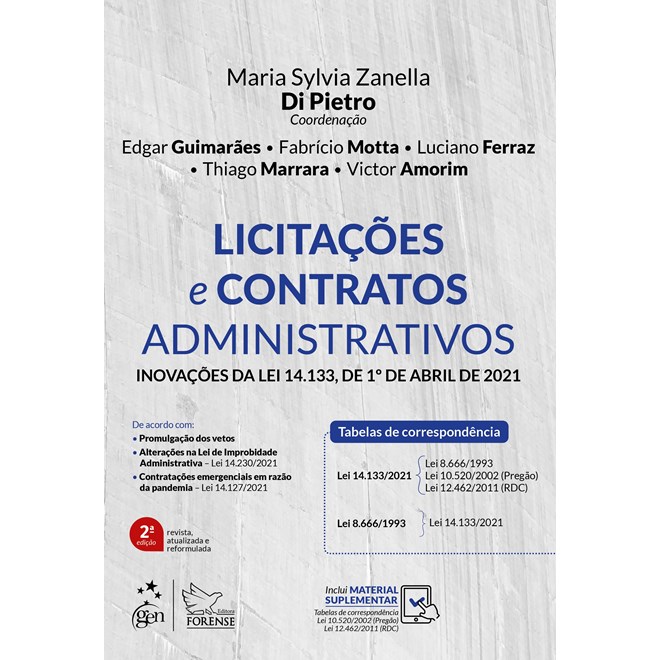 Livro - Licitacoes E Contratos Administrativos: Inovacoes Da Lei 14.133, De 1 De A - Pietro