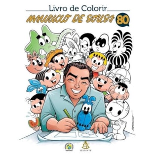Livro - Livro de Colorir - Mauricio de Sousa 80 Anos Livro - Livro de Colorir - Mauricio de Sousa 80 Anos