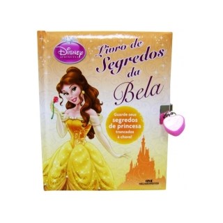 Livro - Livro de Segredos da Bela - Guarde Seus Segredos de Princesa Trancados a ch - Disney