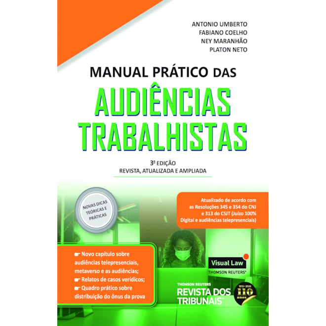 Livro - Livro Manual Prático das Audiências Trabalhistas - Souza - Revista dos Trib - Coelho&nbsp;