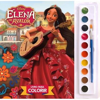 Livro - Livro para Colorir - Elena de Avalor - Aquarela - Disney