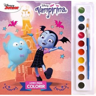 Livro - Livro para Colorir - Vampirina - Aquarela - Disney