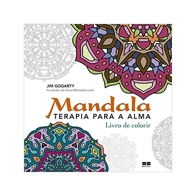 Livro Mandala Terapia Para A Alma Livro Para Colorir Gogarty