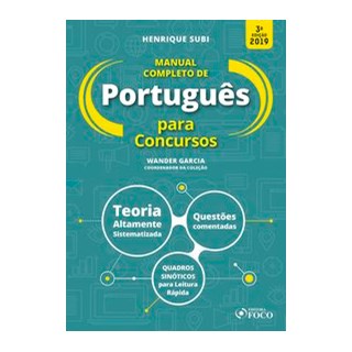 Livro - Manual completo de português para concursos - 3ª edição - 2019 - Subi 3º edição