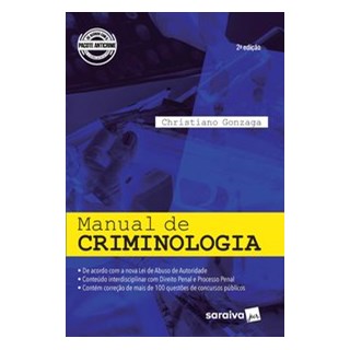 Livro - Manual de Criminologia - Gomes - Saraiva