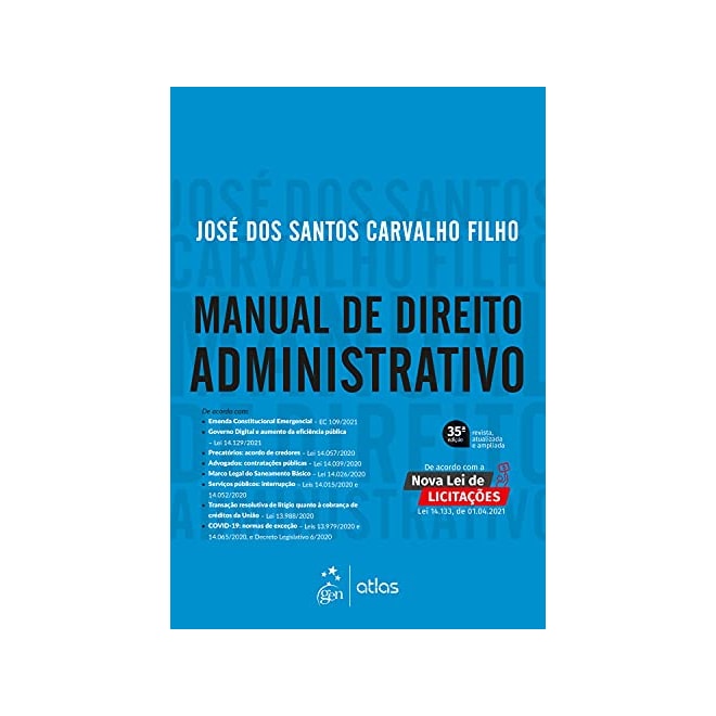 Livro MANUAL DE DIREITO ADMINISTRATIVO Carvalho Filho Livro MANUAL DE DIREITO ADMINISTRATIVO Carvalho Filho