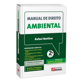Livro Manual de Direito Ambiental - Matthes - Rideel