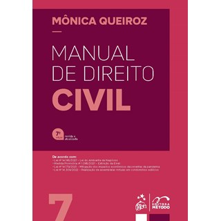 Livro Manual de Direito Civil - Queiroz - Método - Pré-Venda