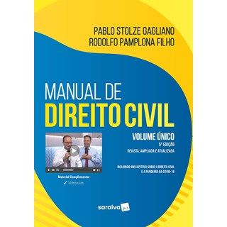 Livro Manual de Direito Civil: Volume Único - Gagliano - Saraiva