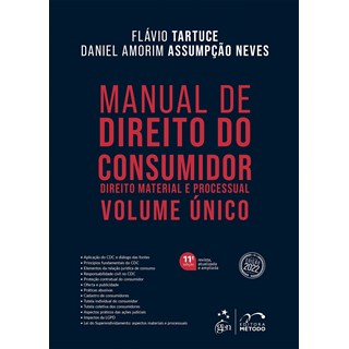 Livro - Manual de Direito do Consumidor: Direito Material e Processual - Volume Uni - Tartuce/neves