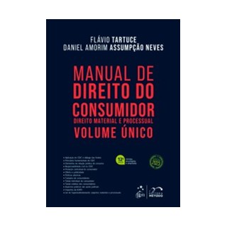 Livro - Manual de Direito do Consumidor - Volume Unico - Tartuce/neves