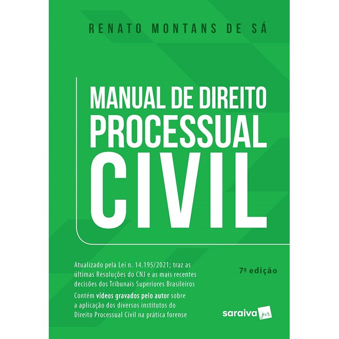 Livro - Manual de Direito Processual Civil - Sa