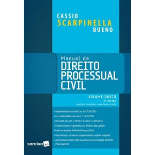 Livro - Manual De Direito Processual Civil - Volume Único - 20ª Ed. 2019 - Bueno