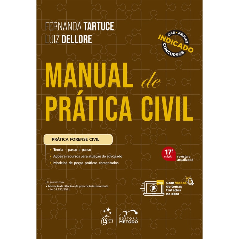 Livro Manual de Prática Civil - Tartuce - Método