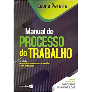 Livro - Manual de Processo do Trabalho - Pereira Livro - Manual de Processo do Trabalho - Pereira