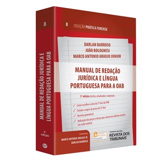 Livro - Manual de Redacao Juridica e Lingua Portuguesa para a Oab - Vol.8 - Barroso/bolognesi/ar